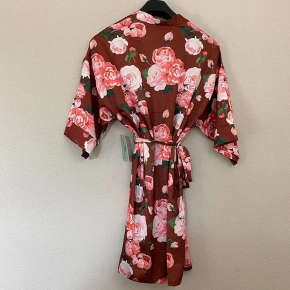 NWT Soho Apparel Floral Robe - Size Small - Picture 3 of 4